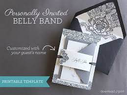 Diy Wedding Invitation Belly Band With Guest Names Belly Band Wedding Invitations Belly Band Invitation Glitter Wedding Invitations