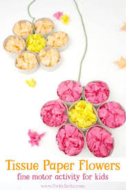 They are great as room decor—gather a bunch of stemmed pompom flowers and put them in a vase or hang them from the ceiling to liven up an event or party. Tissue Paper Flower Crafts For Preschoolers Healthy Care