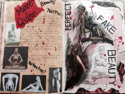 Title Messages Marc Quinn And What Is Beauty Gcse Art Sketchbook A Level Art Sketchbook A Level Art Sketchbook Layout
