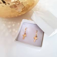 Choose from contactless same day delivery, drive up and more. Gold Cross Hoop Earrings Fashion Gold Earrings Cool Huggie Earrings Nadin Art Design Personalized Jewelry