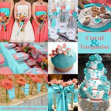 Coral And Turquoise Wedding Colors Exclusivelyweddings Coral Wedding Colors Turquoise Wedding Summer Wedding Colors
