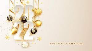 2022 New Year Background Free Vector 2022 Happy New Year Background Banner With Numbers Date 2022 Vector Illustration