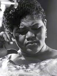 A rare photo of Big Mama Thornton