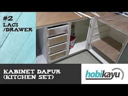Untuk pintu kabinet, buat bingkai terlebih dahulu. Buat Sendiri Kitchen Cabinet Kitchen Set Bagian 2 Laci Youtube
