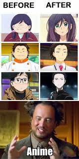 The First One Is From Kiss Him Not Me The Second One Is From Food Wars Shokugeki No Souma The Third Knows Every Anime Memes Anime Memes Funny Funny Anime Pics