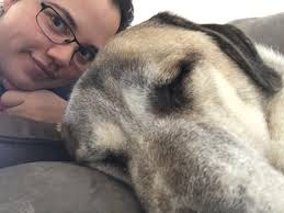 1st attempt at the viral ghost dog photos with Spud 🫣😁