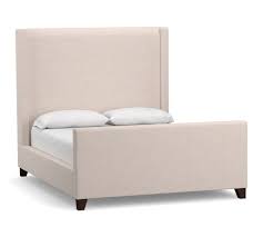 Shop upholstered beds from ashley furniture homestore. Harper Upholstered Non Tufted Tall Bed With Footboard Pottery Barn