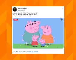 Her husband is daddy pig. Peppa Pig S Height Has The Internet Freaking Out Article Kids News