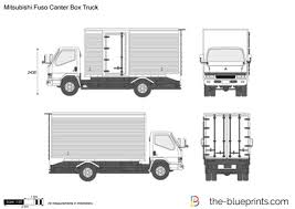 Mitsubishi Fuso Canter Box Truck Vector Drawing Trucks Mitsubishi Canter Mitsubishi