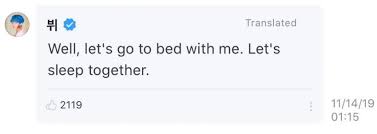 Reactions 2,516 posts 12,256 gender female. 10 Of The Funniest Things Bts S V Has Ever Said On Weverse Kpoplover