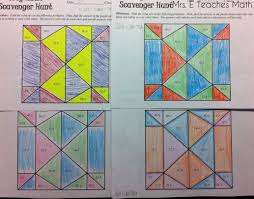 Solving inequalities coloring activity answers. Trig Ratio Scavenger Hunt Free Download Activity For Geometry Students Mrseteachesmath Blo Trigonometry Math Graphic Organizers Trigonometry Worksheets