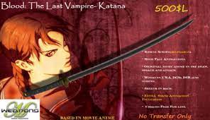 Anime vamire with sword drawing. Second Life Marketplace Mode Weapons Blood The Last Vampire Katana V1 0 Box