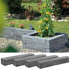 Bordure Imitation Ardoise Lot De 12 50x8x7cm