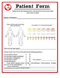 Fun Doctor Charts To Print Playing Doctor Dramatic Play