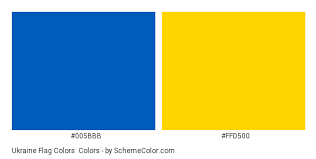 They are attached to the flagpole by means of a halyard (rope) and flag snaps, or to smaller poles with flag fasteners. Ukraine Flag Colors Blue Schemecolor Com