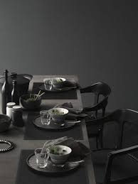 Vosgesparis A Black Table Setting Vipp Dinner Table Setting Dining Table Black Black Table