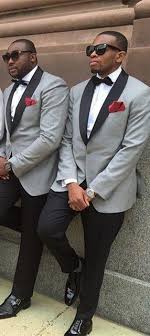 Maybe you would like to learn more about one of these? One Button Slim Fit Groom Tuxedo Light Grey Jacket Black Pant Mens Tuxedos Suit Black Lapel Best Groom Men Suits Custom Made Men Suit Custom Made Suit Customsuit Black Aliexpress