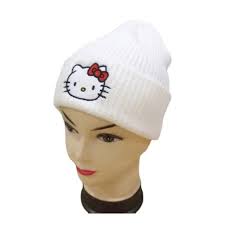 Features: Hello Kitty winter warm beanies Material:...