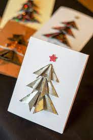 Make your own christmas cards with a little leftover ribbon and a little handiness with a crafts knife means a fun and colorful christmas tree card. 22 Best Diy Christmas Card Ideas 2020 Cute Diy Holiday Cards