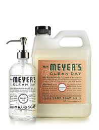Geranium Glass Hand Soap Refill Set Mrs Meyers Liquid Hand Soap Hand Soap Bottle Cleaning Day