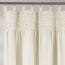 Lush Decor Solid Shower Curtain Ivory Shabby Chic Shower Curtain Shabby Chic Room Shabby Chic Bathroom