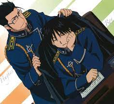 Maes Hughes E Roy Mustang Garoto