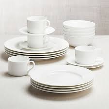 Black And White Dish Set Black And White Collection 20 Piece Dinnerware Set Reviews Crate And Barrel Dinnerware White Dish Set Dinnerware Set