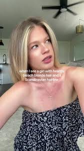 Healthy Bleach Blonde Hair and Scandinavian Hairline: A Dream Come True