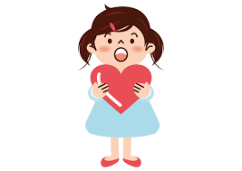 可愛いイラスト無料｜女の子 ハート − free illustration Girl heart ...