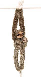 There's no rush when it comes to making fun. Amazon Com Edgewood Toys 32 Inch Hanging Sloth Stuffed Animal With Baby Ultra Soft Plush Design With Hands And Feet That Connect Realistic Cute Sloth Toy Bring These Popular Sloths Home To Kids Ages 3 Toys Games