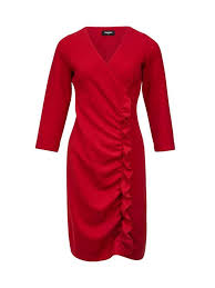 Buy Sinequanone Ruched Side Midi Dress Red Online Robinsons Singapore