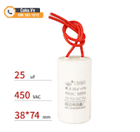 Tụ Khởi Động CBB60 Cho Máy Giặt, Máy Bơm Nước 450V