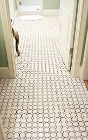 White Tile With Charcoal Or Black Grout For Bathrooms Matte Tile And Close Grout For Less Slippery Floor Octagon Tile Bathroom Styling Bathroom Flooring