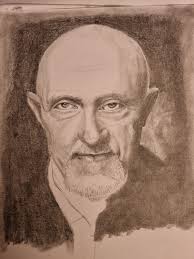 I'm not gifted in art by any means, but I tried my best to draw this  picture of Mike. Still working