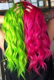 Blue Dyed Green Hair Ideas Mint Super Super Hair Dyed Blue Mint Green Ideas Split Dyed Hair Hair Styles Dyed Hair