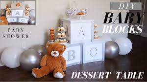 Baby Blocks Diy Baby Shower Decoration Ideas Youtube