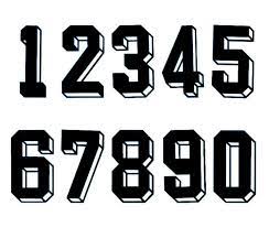 Iron On Heatpress Number For Football Baseball Jersey Sports Kids T Shirt Soccer Ebay Lettering Alphabet Jersey Font Jersey Numbers Font