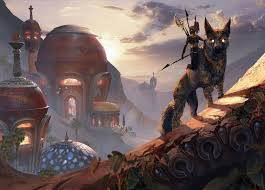 Vabbi S Necropolis By Https Www Deviantart Com Flora Silve On Deviantart Fantasy Paintings Environment Painting Fantasy Art
