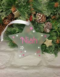 Personalised Christmas Decoration Hanging Christmas Ornament Frosted Acr Personalised Christmas Decorations Christmas Hanging Decorations Christmas Ornaments