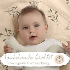 Baby Muslinduk två/blad