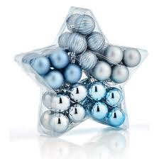 All orders over $99 ship free! Holiday Living Ball Ornaments 4 Cm Plastic Blue Silver 40 Pack 19b 4040ff Rona
