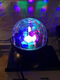 Livarnolux Led Party Light Rotating Motorized Dome 3 Colorful Led S Ebay