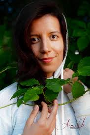 Lovely lady in the woods at Lake Monroe