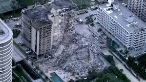 Miami rescue dade conducted search and rescue operations and tweeted that more than 80 units are at the scene with the help of municipal fire departments. the collapse left several houses in the still standing part of the building unprotected. R1n0tmzdwtdvfm