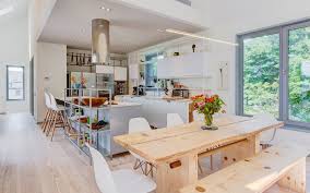 The open concept of the living zones in modern architecture and design places the modern kitchen into the center of the decor composition. China Open Kitchen Dining And Living Room Duplex Apartment House Furniture China Open Kitchen Dining And Living Room Open Concept Kitchen Dining Room