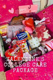 Diy College Care Package For Any Holiday Home Has My Heart Valentines Day Care Package Care Package Valentines Gift Box