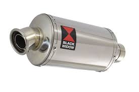 Let's say you got lucky, and no further damage was. Black Widow Stainless Steel Exhaust Silencer End Can 230mm Oval Slip On 230ss Ebay