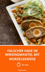 Falscher Hase Im Wirsingmantel Mit Wurzelgemuse Rezept Wirsing Rezepte Wurzelgemuse