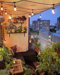 Better Homes Gardens On Instagram Saturday Night Goals We Wish We Were Hanging Out On The Apartment Balcony Decorating Small Balcony Decor Balcony Decor