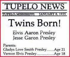 Birth Certificate Place In Jackson Ms Birth Certificate Elvis Presley Elvis Tupelo Mississippi